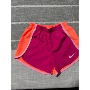 Nike Dri-FIT Girls Tempo Running Shorts Pink Orange Size m 6 Yrs
